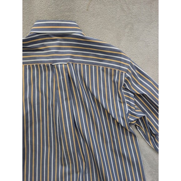 Orvis Shirt Mens Medium Brown Yellow Window Pane Plaid Long Sleeve Button Up M - Picture 15 of 16